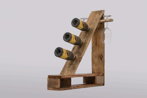 PALvino Weinregal im Vintage Look aus Paletten