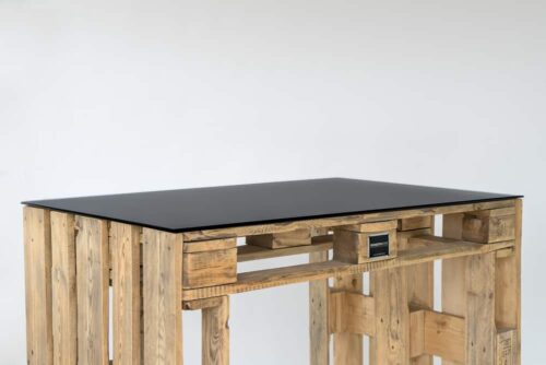 Glasplatte Lacobel farbig