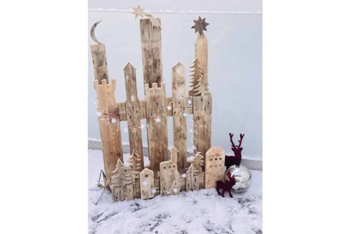 Winter - PALandschaft aus Paletten