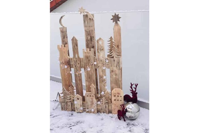 Winter - PALandschaft aus Paletten