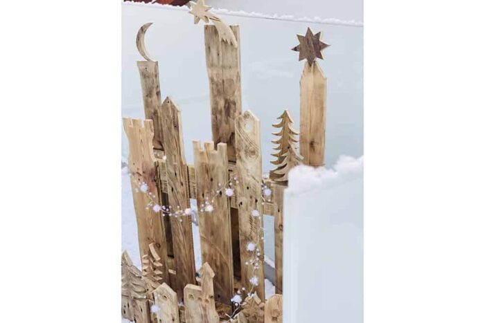 Winter - PALandschaft aus Paletten