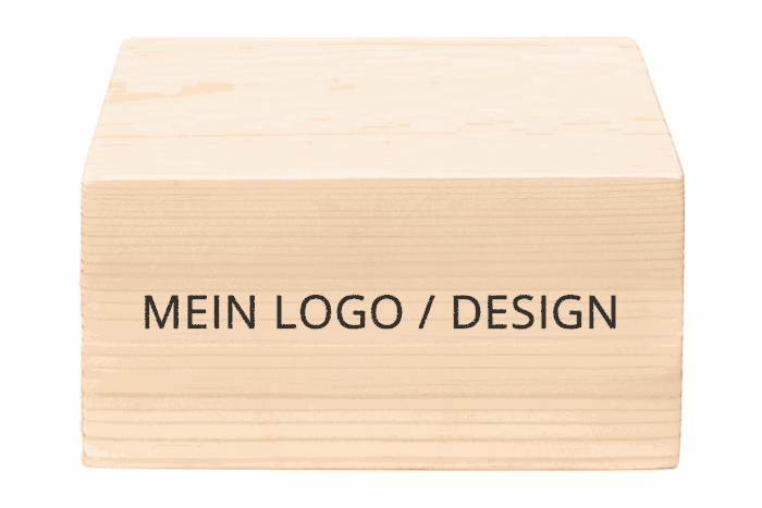 Palettenklotz mit eigenem Logo