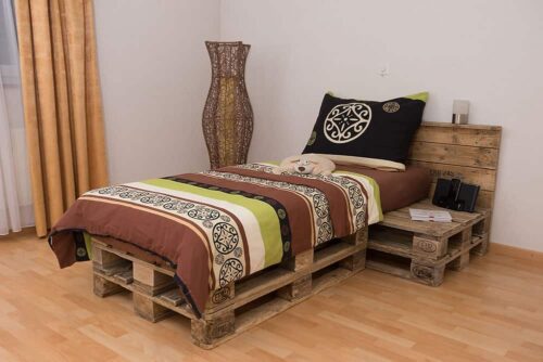 Palettenbett PALm Beach Einzelbett aus Paletten