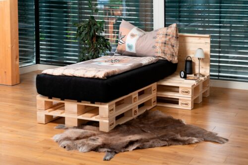 Palettenbett PALm Beach Einzelbett aus Paletten