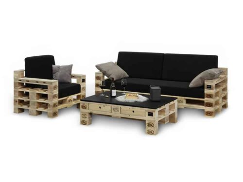 Balkonmöbel Holz wetterfest