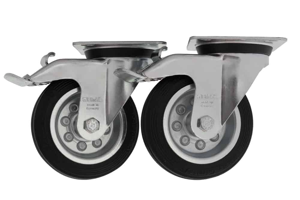 Lenkrolle mit Stopper - 2er Set