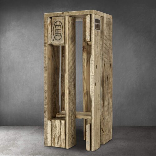 Schroth Home Pali Barhocker 28 x 28 x 70 cm – Tresen Hocker aus Holz– Hocker im Vintage Look
